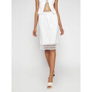 Reformation Emery Skirt -XS Ivory